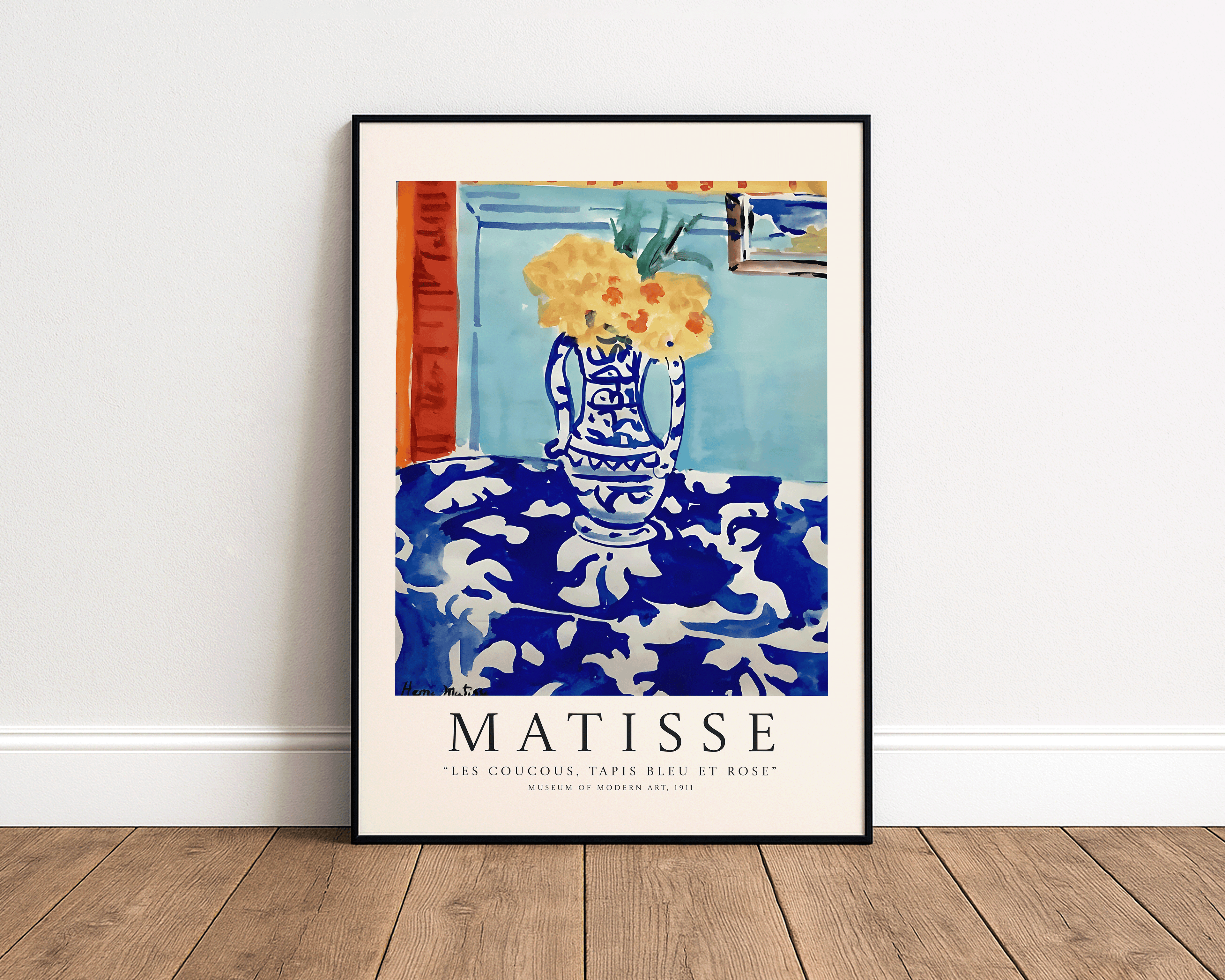 Les Coucous, Tapis Bleu et Rose – Henri Matisse Art Print (1911)