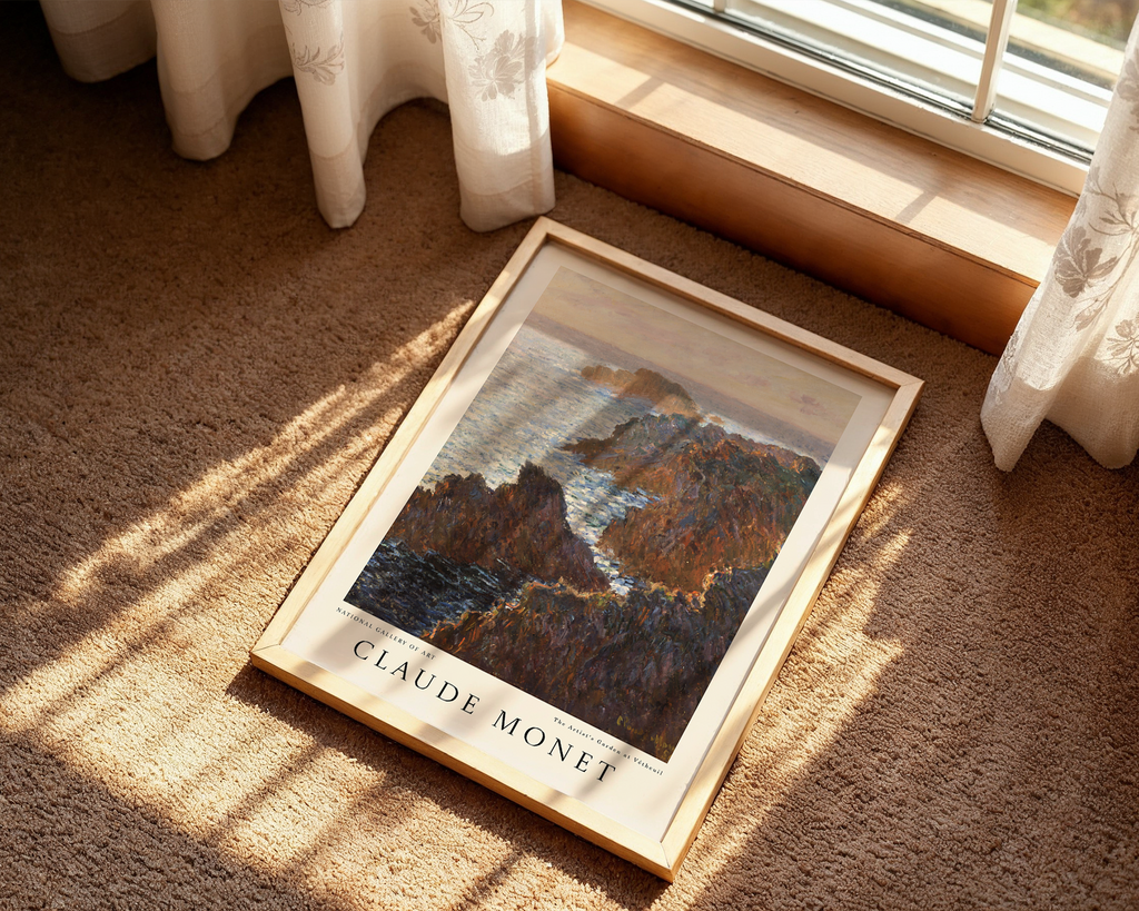 Cliffs at Belle-Île – Claude Monet Art Print