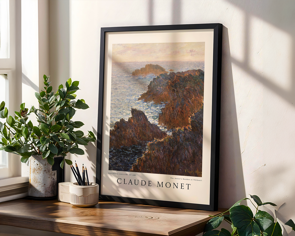 Cliffs at Belle-Île – Claude Monet Art Print