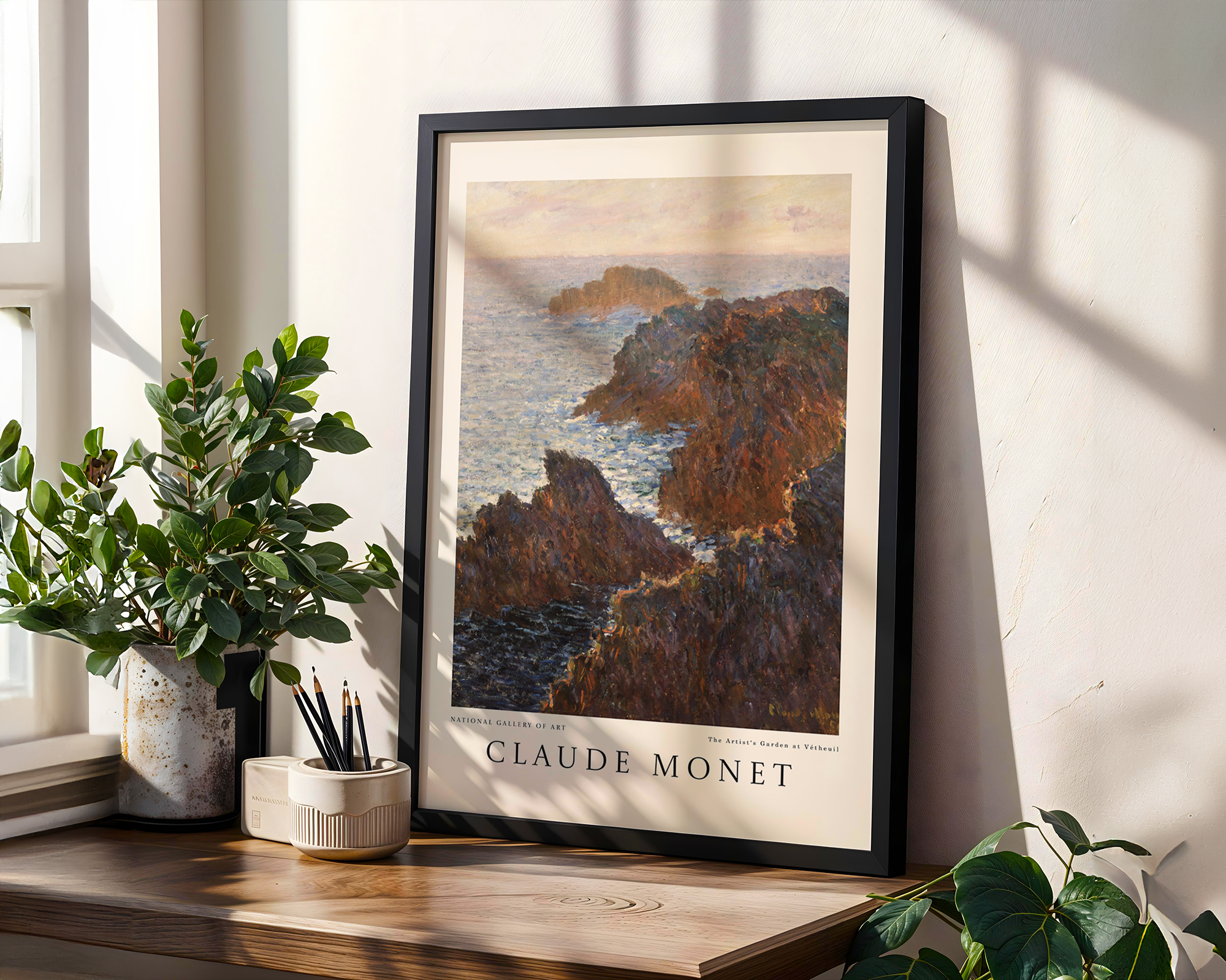 Cliffs at Belle-Île – Claude Monet Art Print