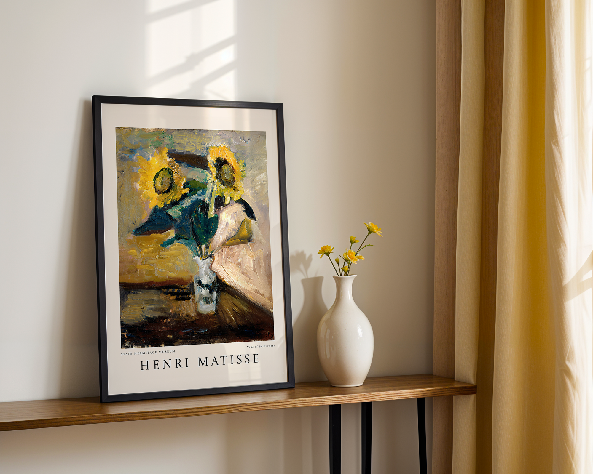 Vase of Sunflowers – Henri Matisse Art Print