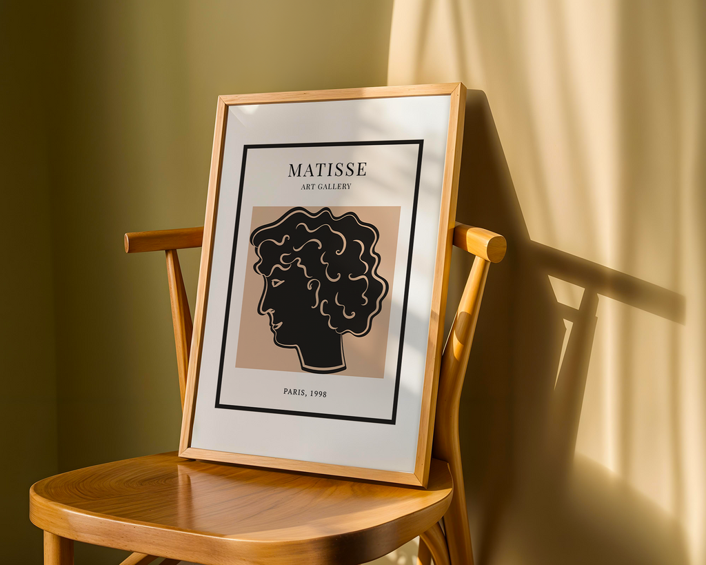 Profile of a Woman – Matisse-Inspired Modern Art Print