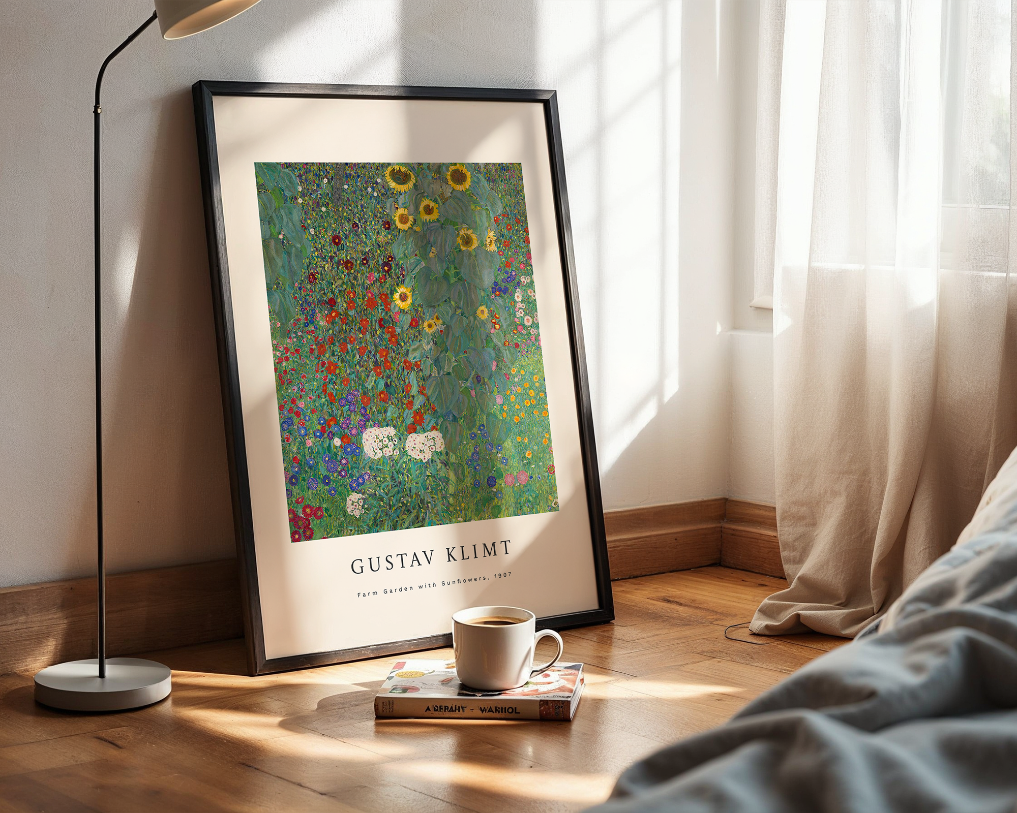 Farm Garden with Sunflowers – Gustav Klimt Art Print