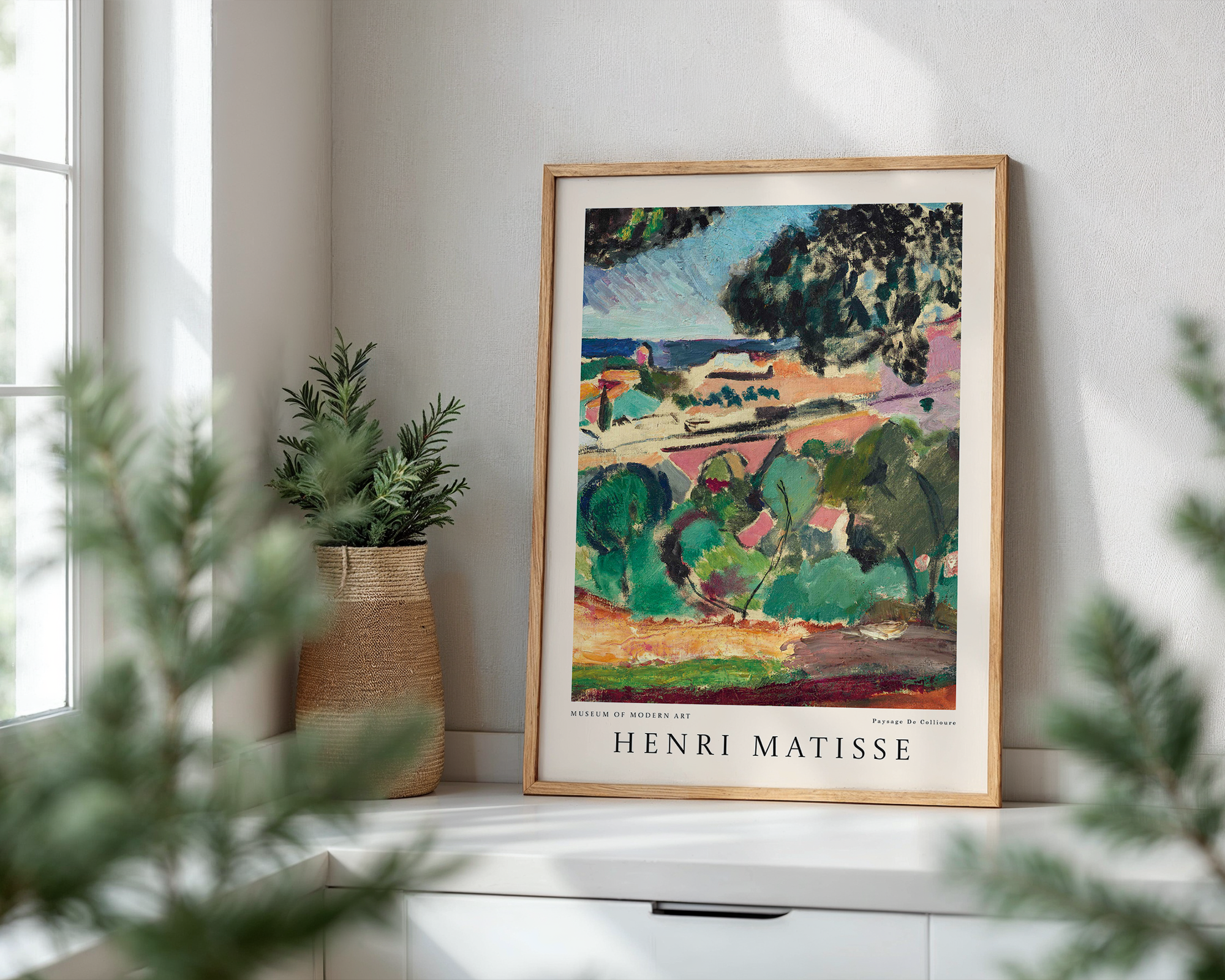 Paysage de Collioure – Henri Matisse Modern Art Print