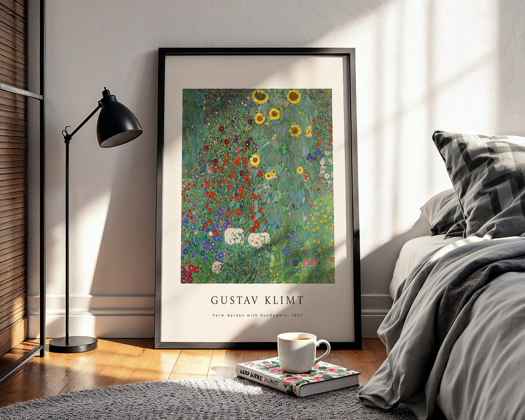 Farm Garden with Sunflowers – Gustav Klimt Art Print