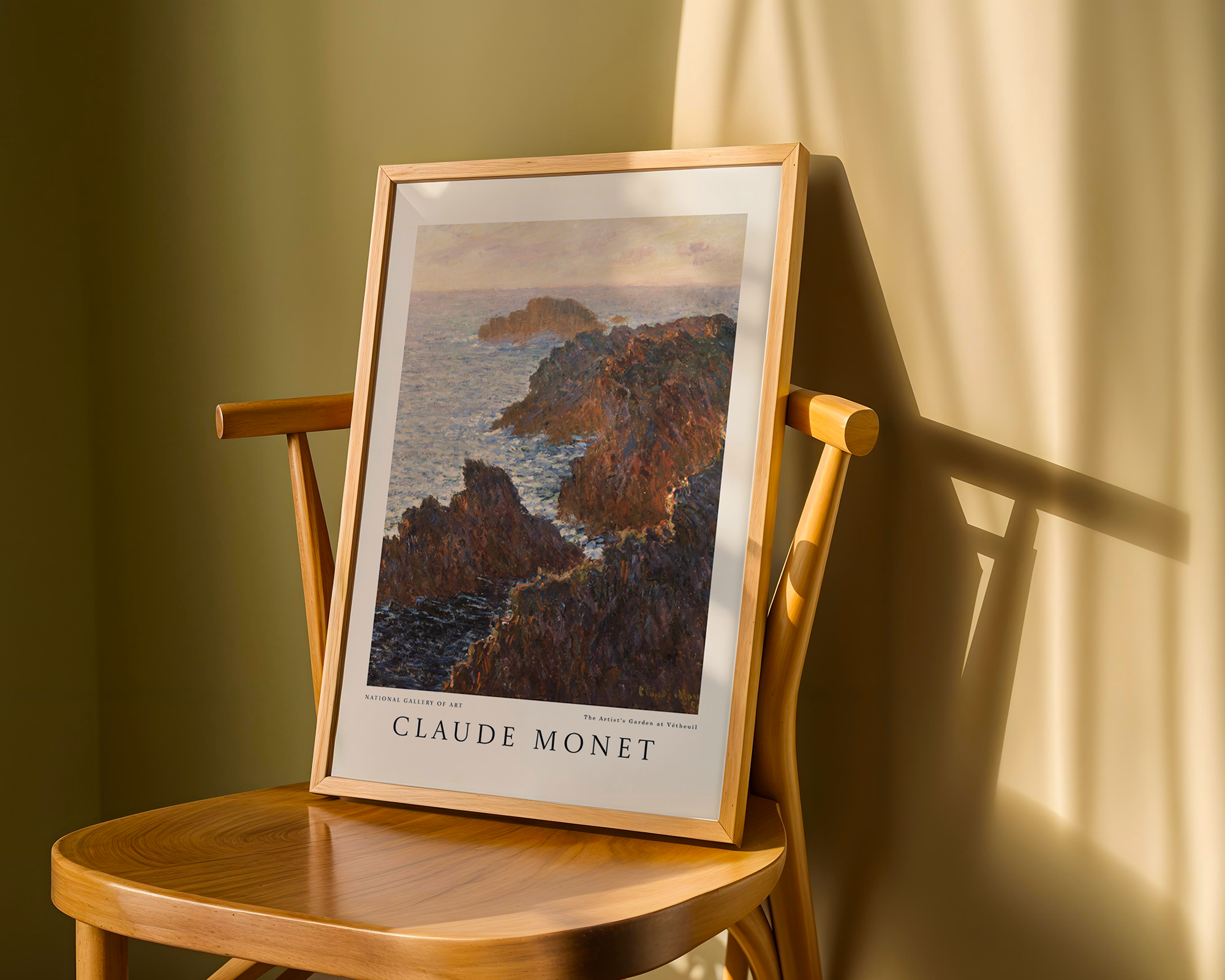 Cliffs at Belle-Île – Claude Monet Art Print