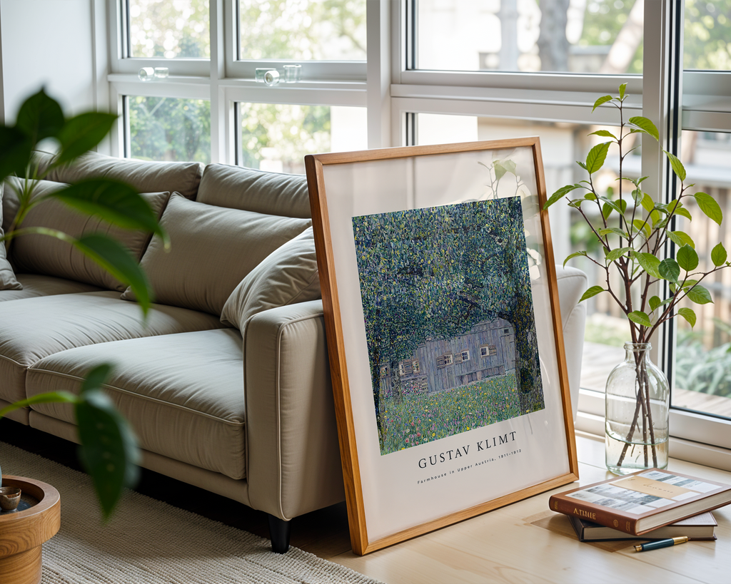 Farmhouse in Upper Austria – Gustav Klimt Art Print