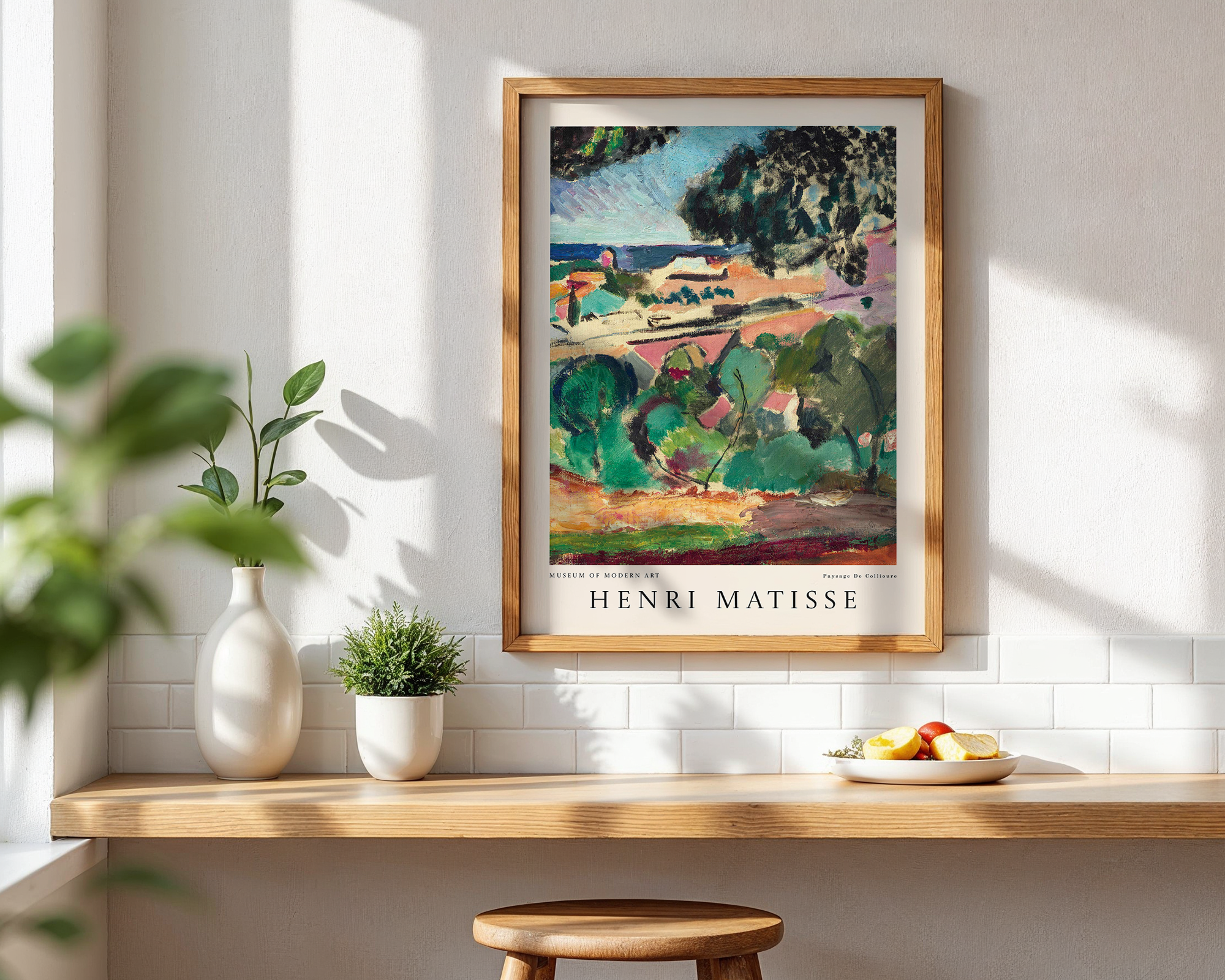Paysage de Collioure – Henri Matisse Modern Art Print