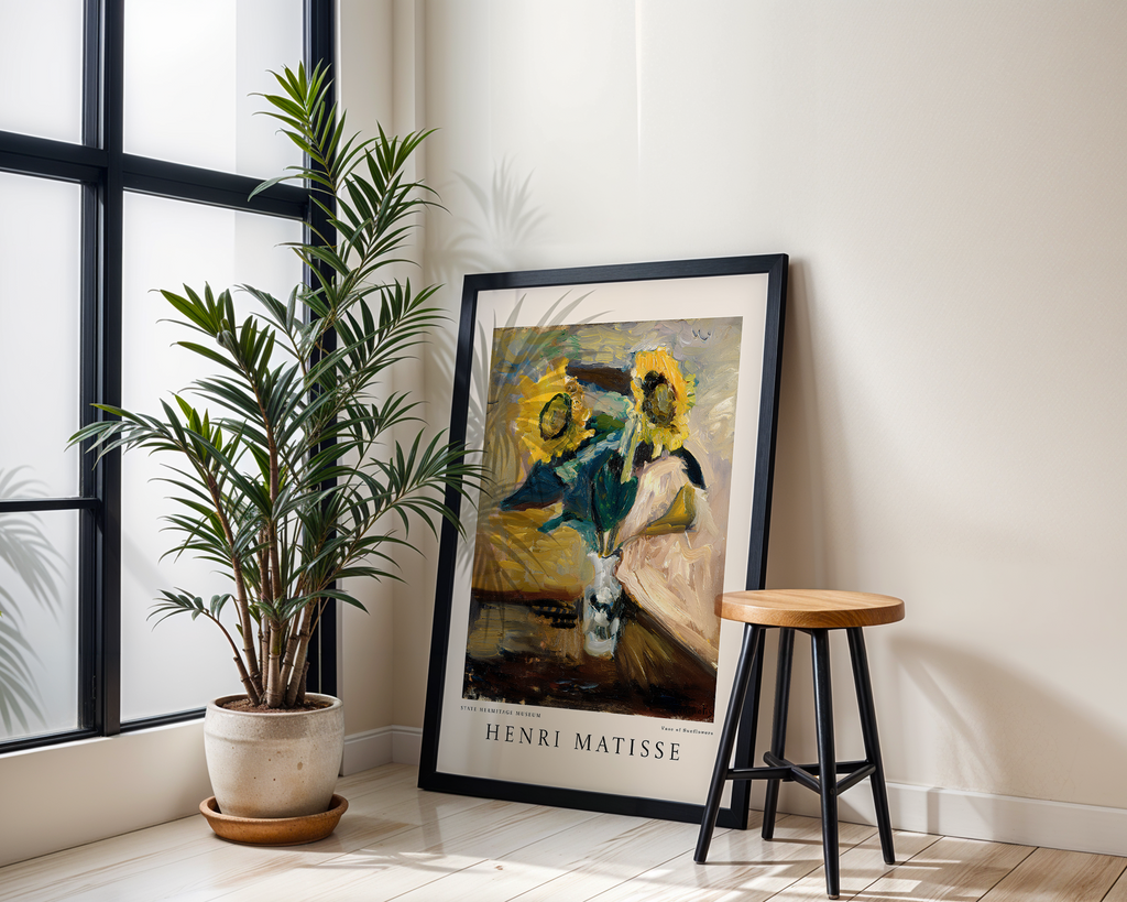 Vase of Sunflowers – Henri Matisse Art Print