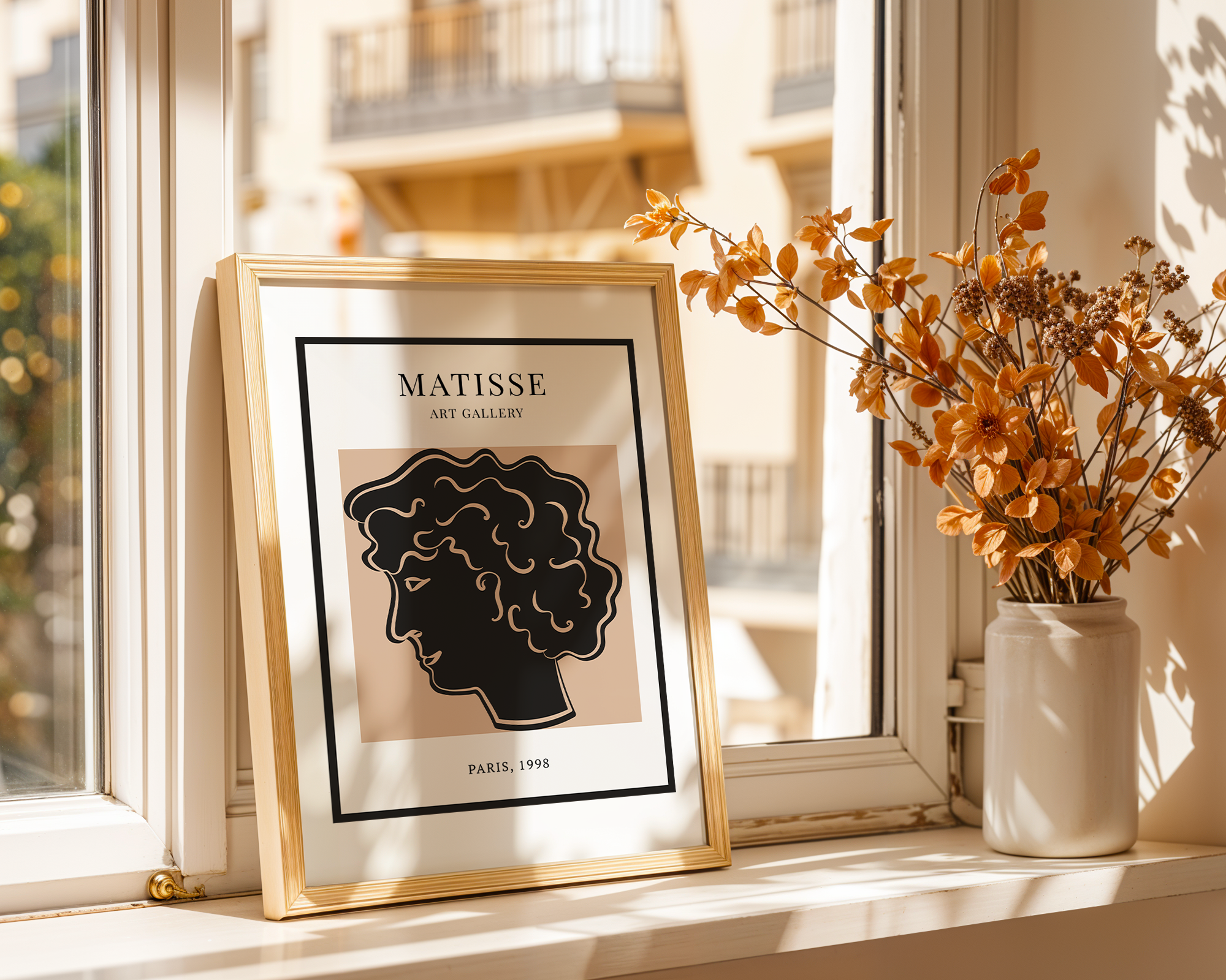 Profile of a Woman – Matisse-Inspired Modern Art Print