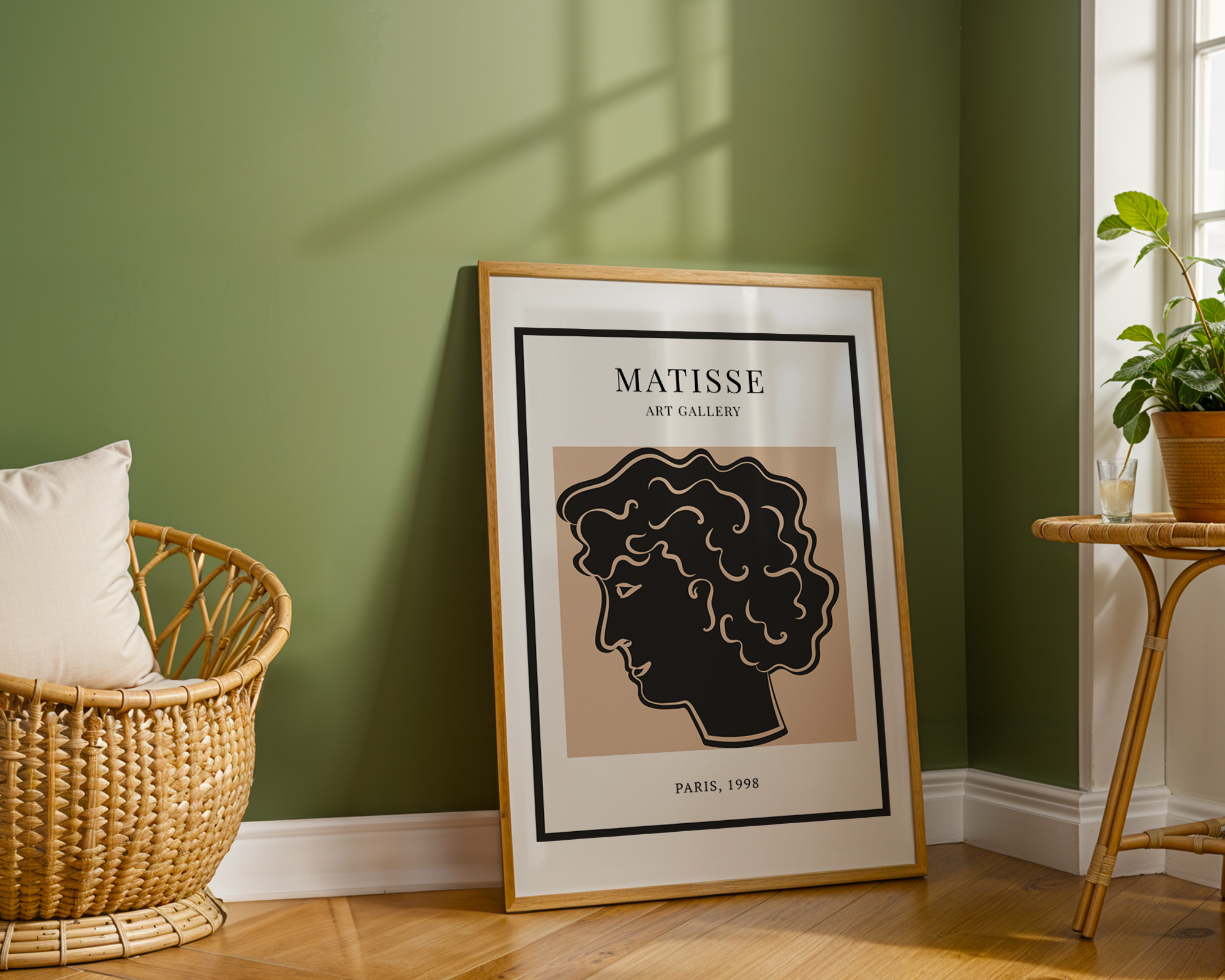 Profile of a Woman – Matisse-Inspired Modern Art Print