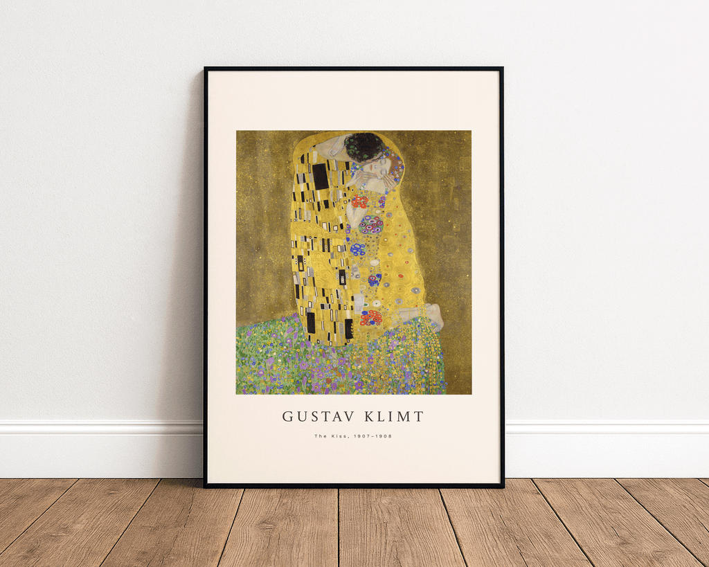 The Kiss – Gustav Klimt Gold Art Print