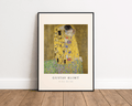 The Kiss – Gustav Klimt Gold Art Print