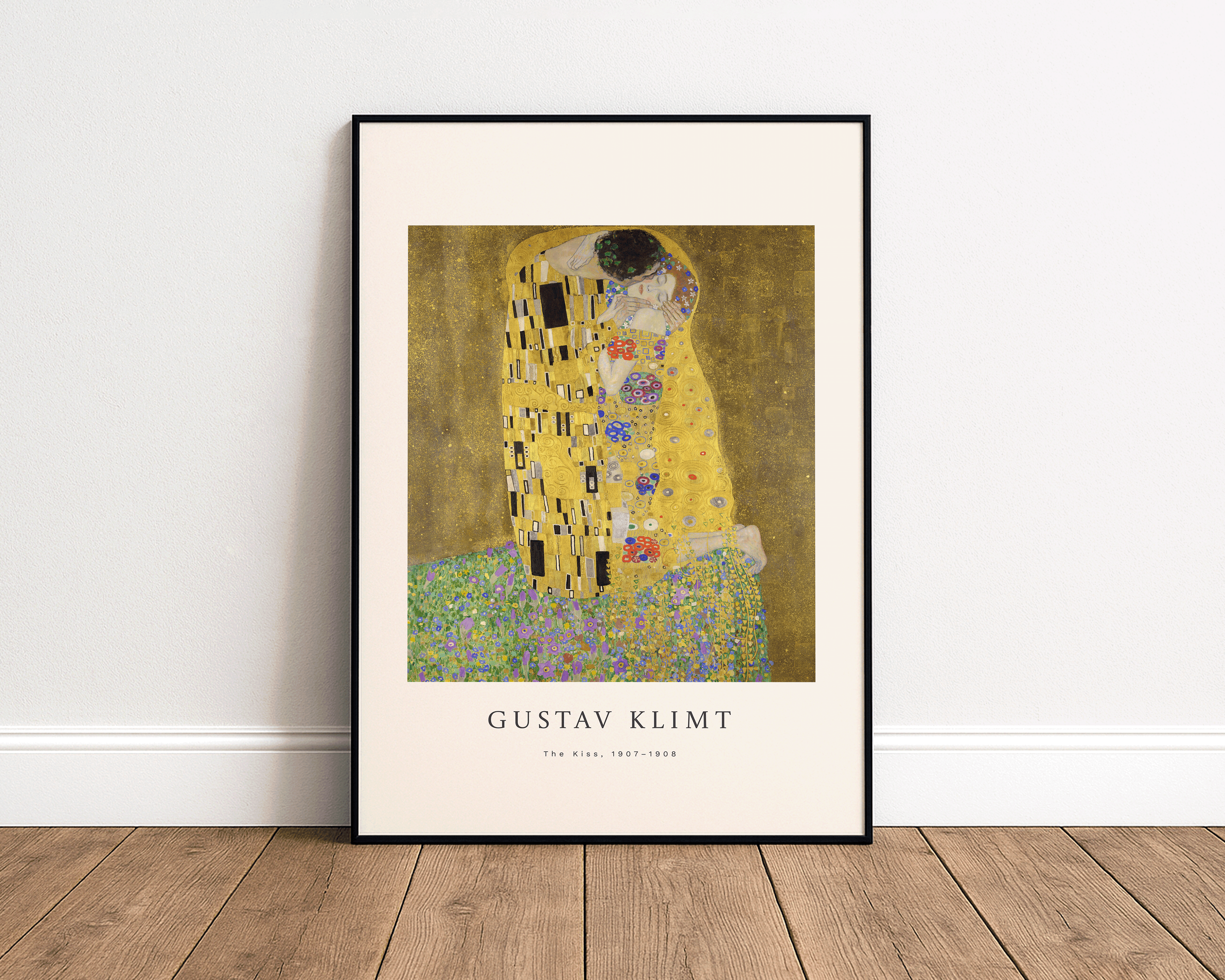 The Kiss – Gustav Klimt Gold Art Print